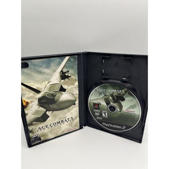 Ace Combat 5 The Unsung War (PS2 PlayStation 2, 2004) Complete w/ Manual CIB - Picture 8 of 8